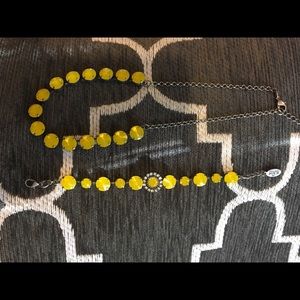 Sabika Inspired Yellow Swarovski Crystal Set NEW